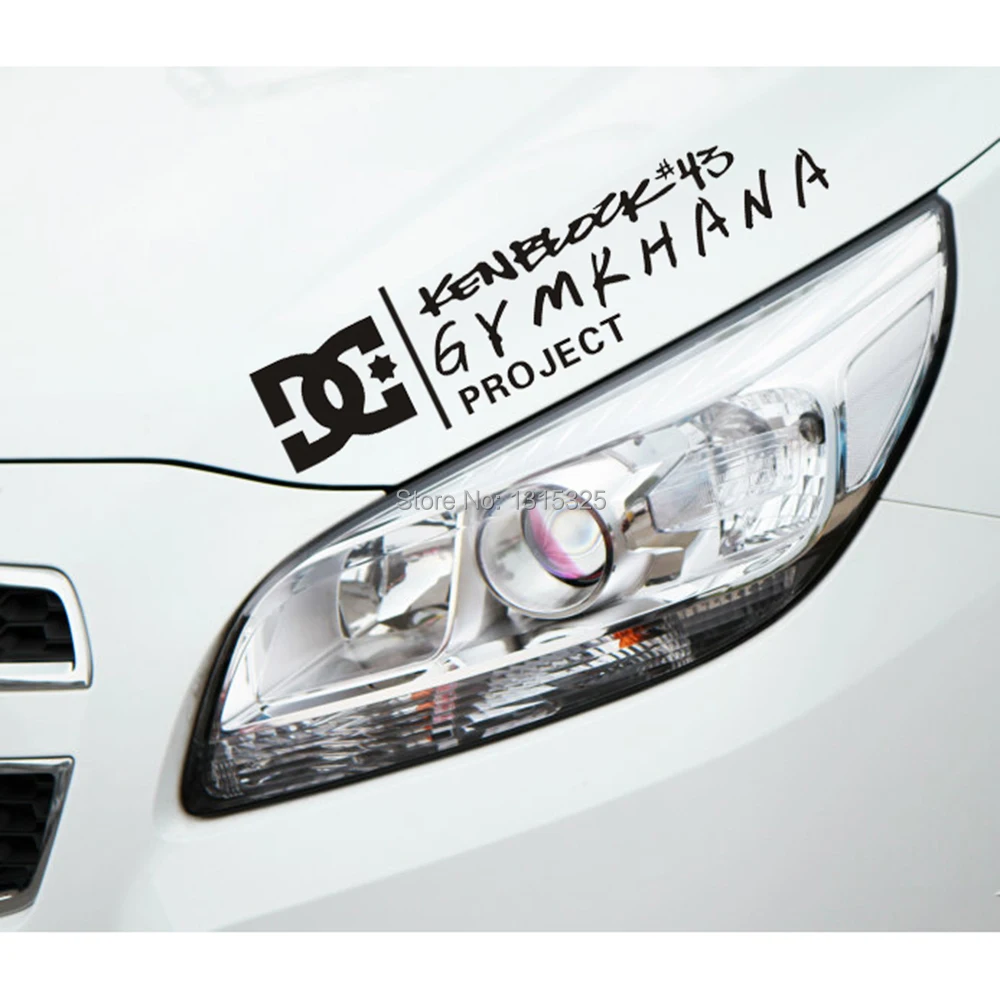 

Aliauto Car Stickers Ken Block Signature Car Decal Eyelids Stickers for Toyota Ford Chevrolet Volkswagen Honda Hyundai Kia Lada