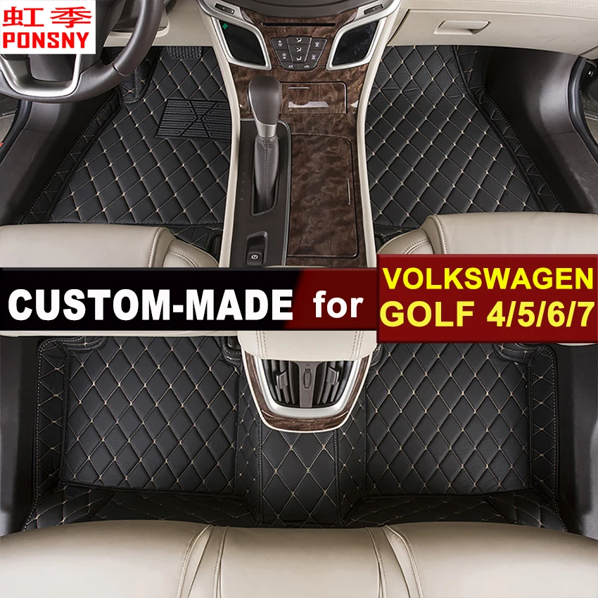 Автомобильные коврики под заказ для Volkswagen Golf 4/5/6/7 MK4 MK5 MK6 MK7 3D напольные ковры на