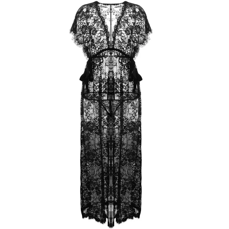 

Temptation Lace Women Sexy Lingerie Pajamas Suit Sexy Sling Sleeping Dress Lace Perspective Underwear Sling Nightwear thong