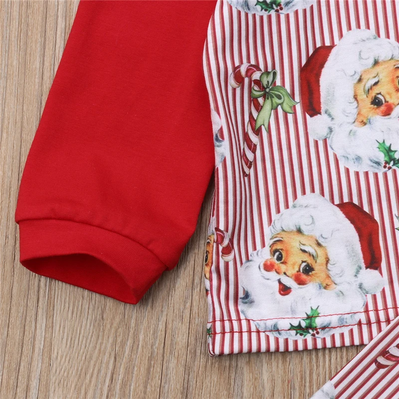 2018 комплект одежды для новорожденных My First Christmas футболка с длинными рукавами
