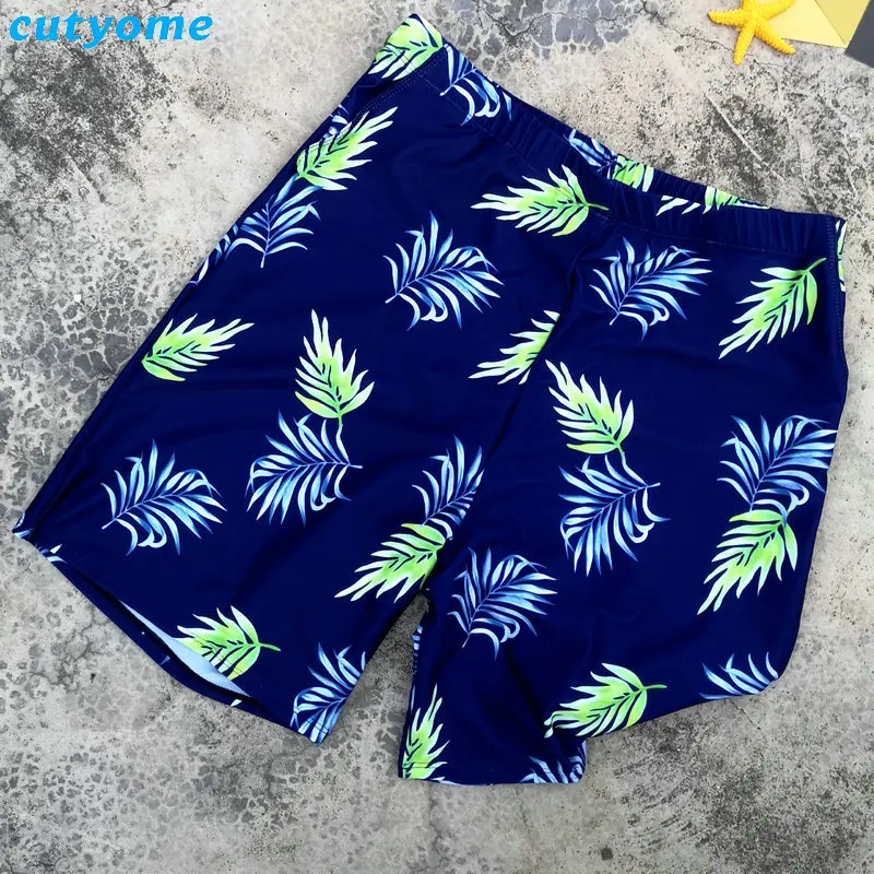 Maillot De Bain Bleu Pour Papa Et Fils Ensemble Deux Pieces Pour La Plage Pour La Famille Aliexpress