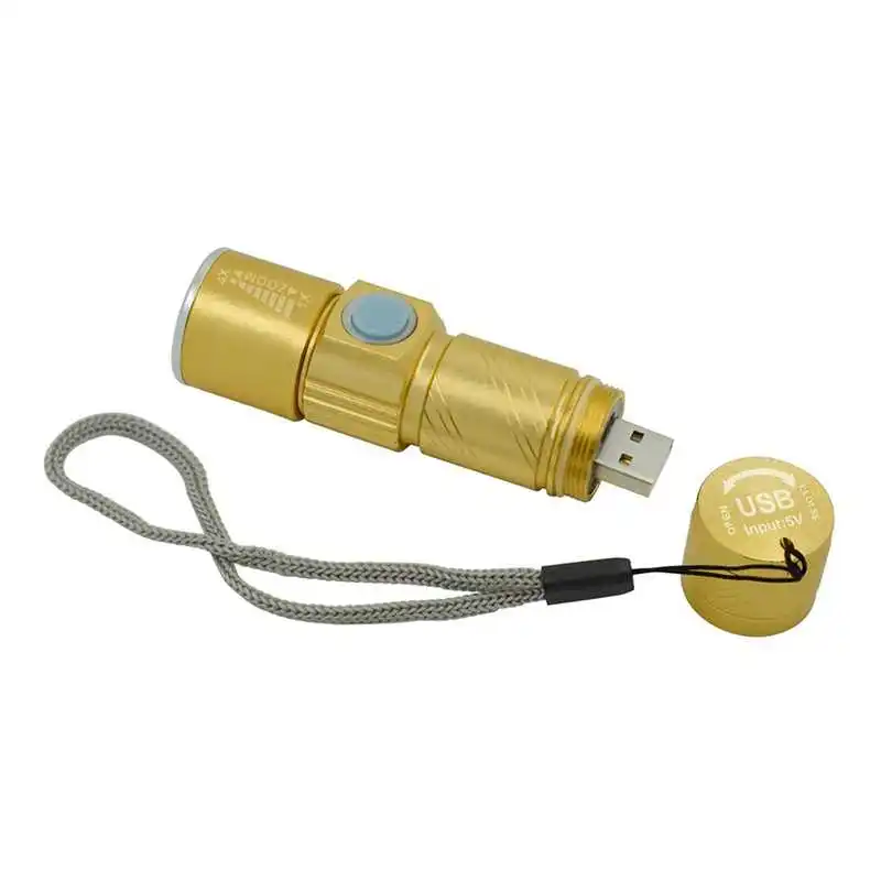Modos de Flash Luz da Bicicleta 2000 Lumen Zoomable Recarregável Usb Luz da Bicicleta Focalizável Lanterna Led Torch Bateria Embutida 3 Lâmpada 7 Cheap 2000 lumen usb