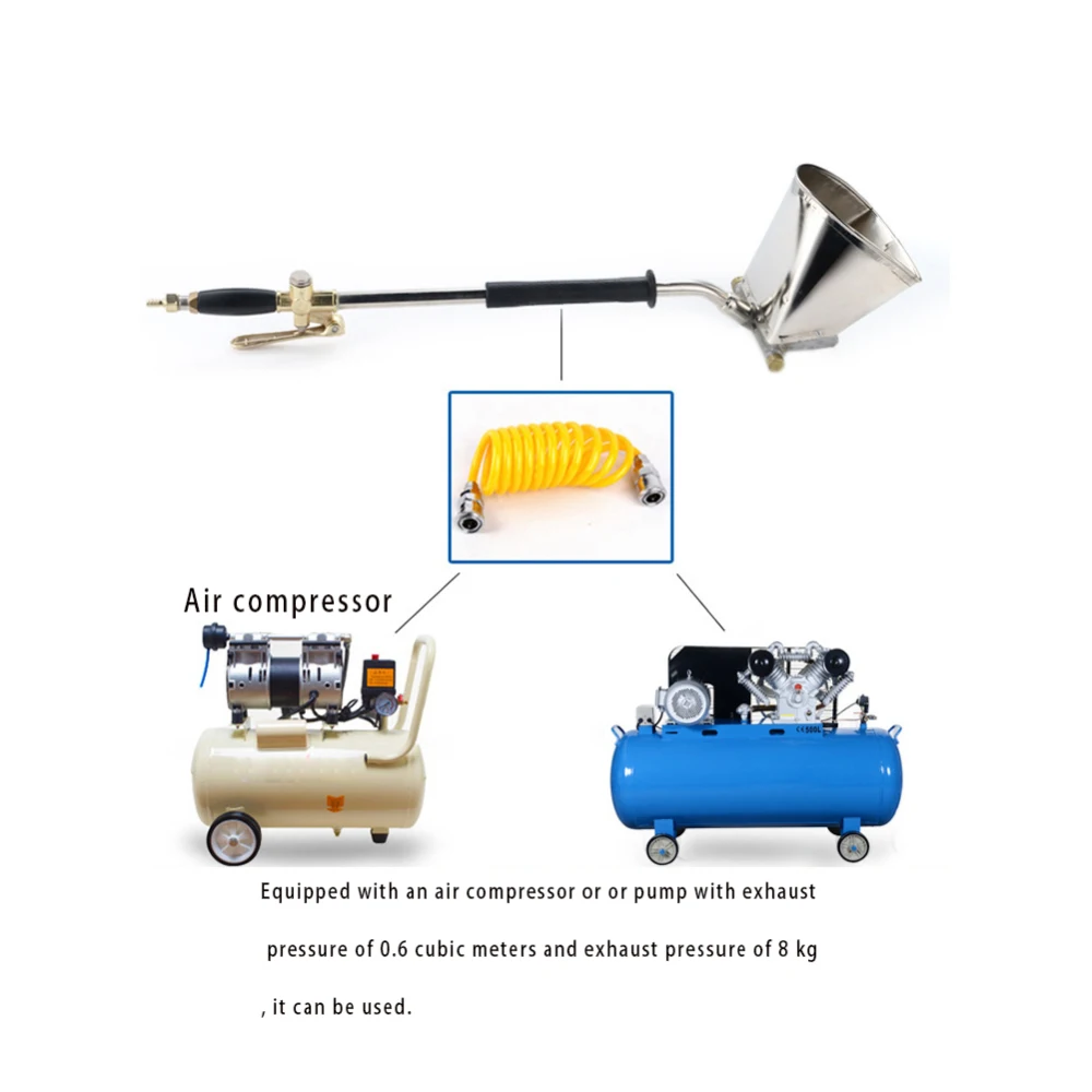 Минометный опрыскиватель настенный минометный пистолет Штукатурная лопатка бункер ковш цемент воздушный пистолет-распылитель