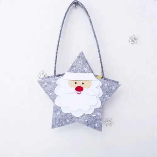 Xmas Санта Клаус подарочные пакеты с Рождеством Сумка снеговик конфетами
