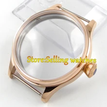 44 мм 316L стали винт задней Роза Золотое покрытие корпуса Fit 6498 6497 движение