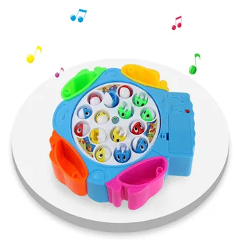 

Electric Rotating Fishing Game Magnetic Outdoor Sports Toys Children Educational Toys Fishing Toys Musical Gifts For Kids