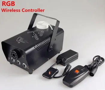 

min Wireless control LED 400W smoke machine/RGB chang color led fog machine professional led Par Moving head stage smoke ejector