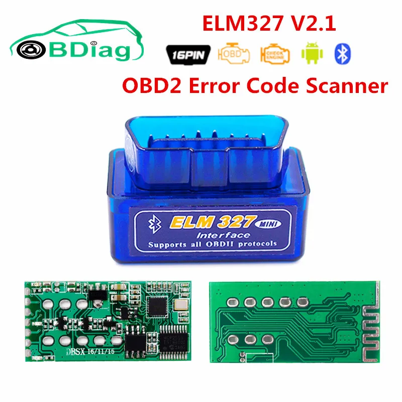V2.1 Супер Мини ELM327 Bluetooth ELM 327 Версия 2,1 OBD2/OBDII кодер ошибок Android Крутящий момент автомобиля код сканер для мульти-брендов
