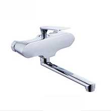 L16197-Роскошные Настенные хромированная отделка латунь Кухня раковина