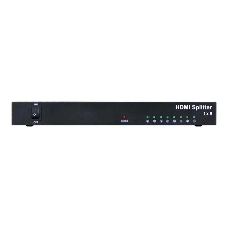 Бесплатная доставка hdmi сплиттер 1 HDMI вход 8 выход поддержка 1080p 3D 4K HD разрешение