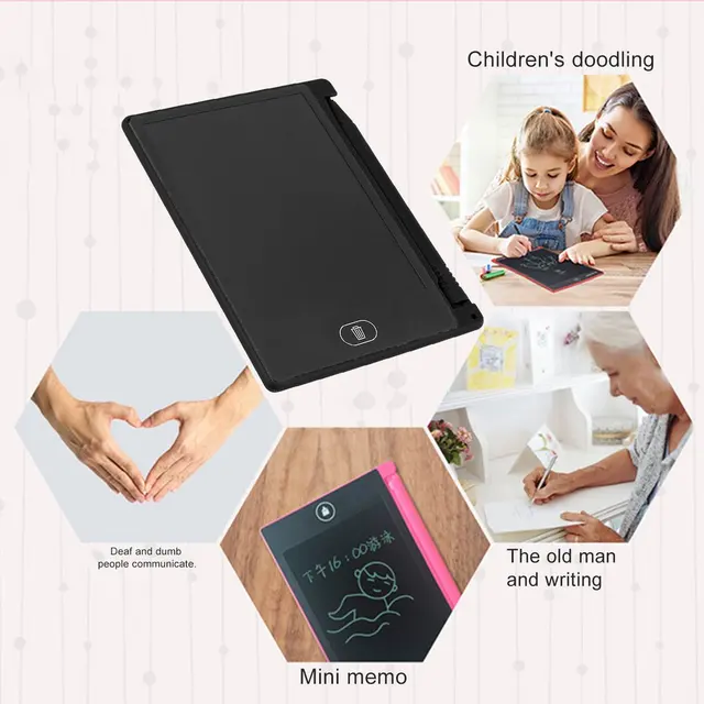 Best Price 4.4inch Mini Writing Tablet Digital LCD Drawing Notepad Handwriting Tablet Pad
