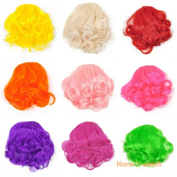 Кудрявые розовые, красные, золотые, зеленые, 10 цветов, женские заколки для челки, цельные синтетические накладные волосы с бахромой, MapofBeauty