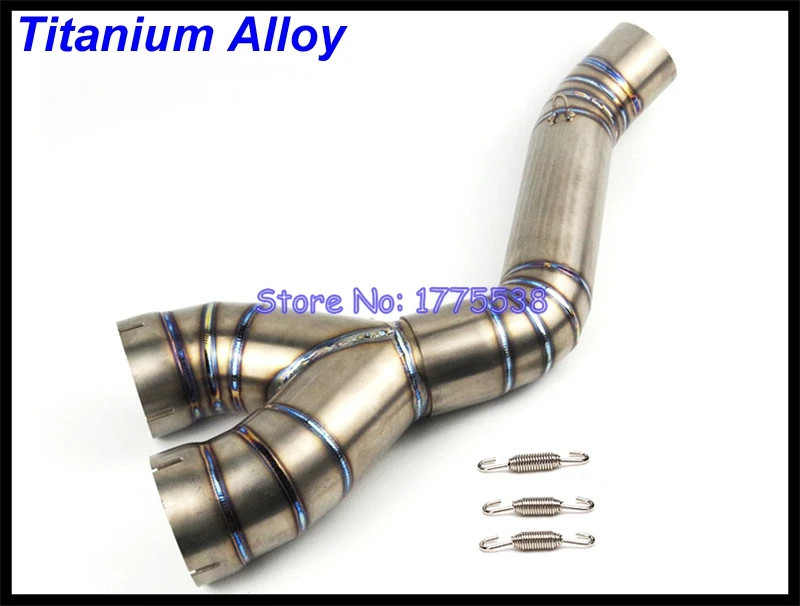 Titanium Alloy Motorcycle Exhaust Muffler Link Pipe for S1000RR 10-14 S1000R 14-16 Motorbike Muffler Exhaust Connect Mid Pipe - Image 5