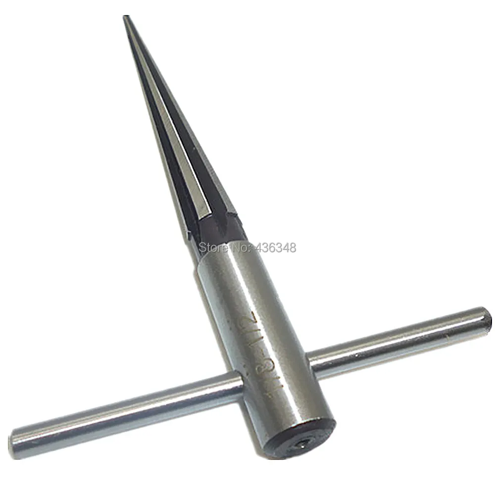 T Handle Tapered Taper Hand Held Reamer Hole Pipe Chaser Reaming Bit