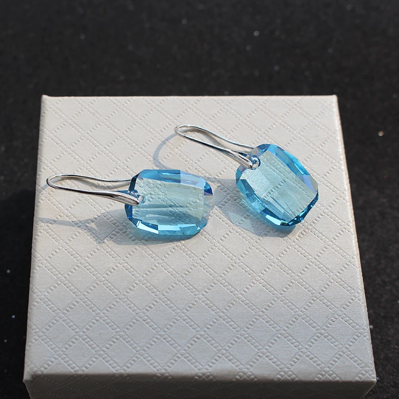 Женские серьги подвески с кристаллами Сваровски 6 цветов|pendant earrings|drop earringsearrings with