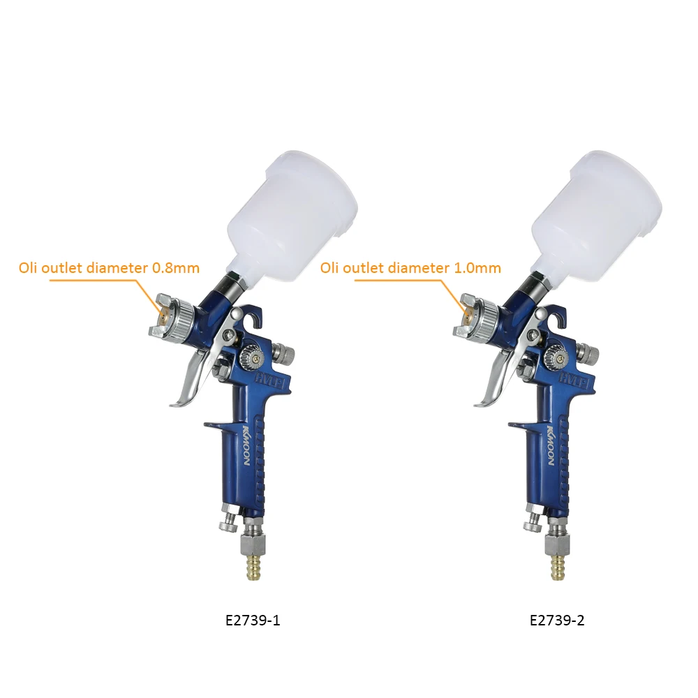 KKMOON 0,8 мм/1,0 мм сопло HVLP мини Аэрография набор распылитель краски пистолет гравитационный корм Аэрограф набор для Торнадо краски автомобиля ing