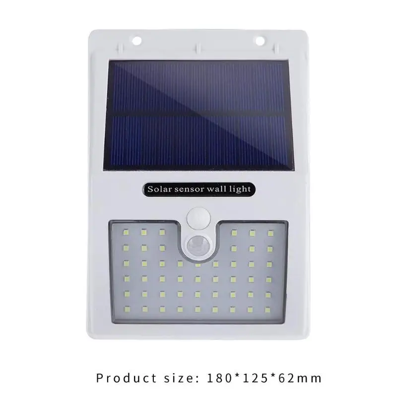 9/12/48LED Solar Motion Sensor Wall Light 3 Modes Outdoor Waterproof Garden Lamp