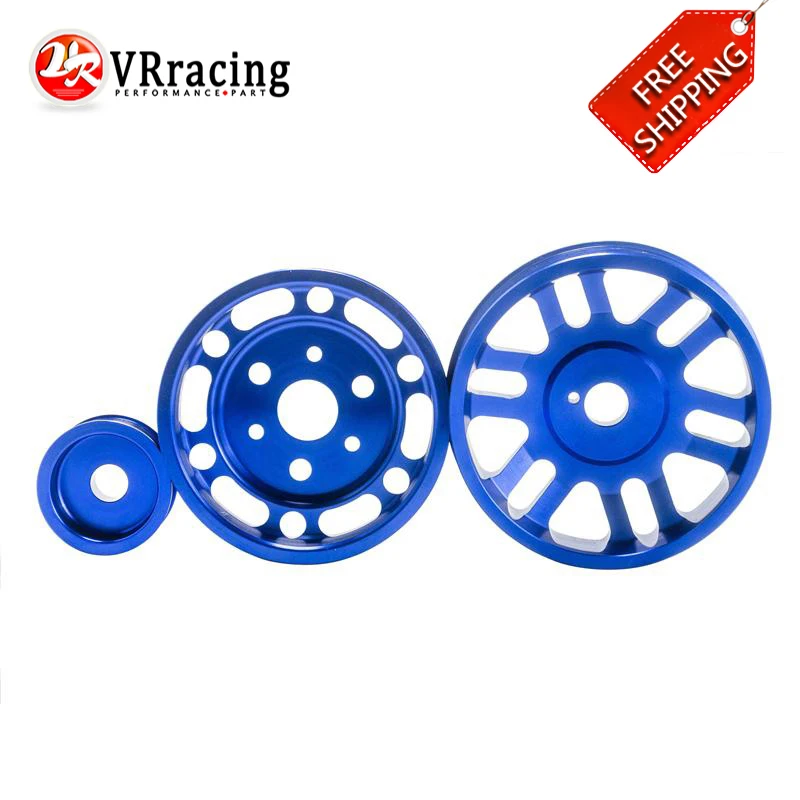 

FREE SHIPPING Blue Crank Alternator Water pump Pulley for Toyota GT86 Scion FR-S Subaru BRZ 2012+ VR6858B