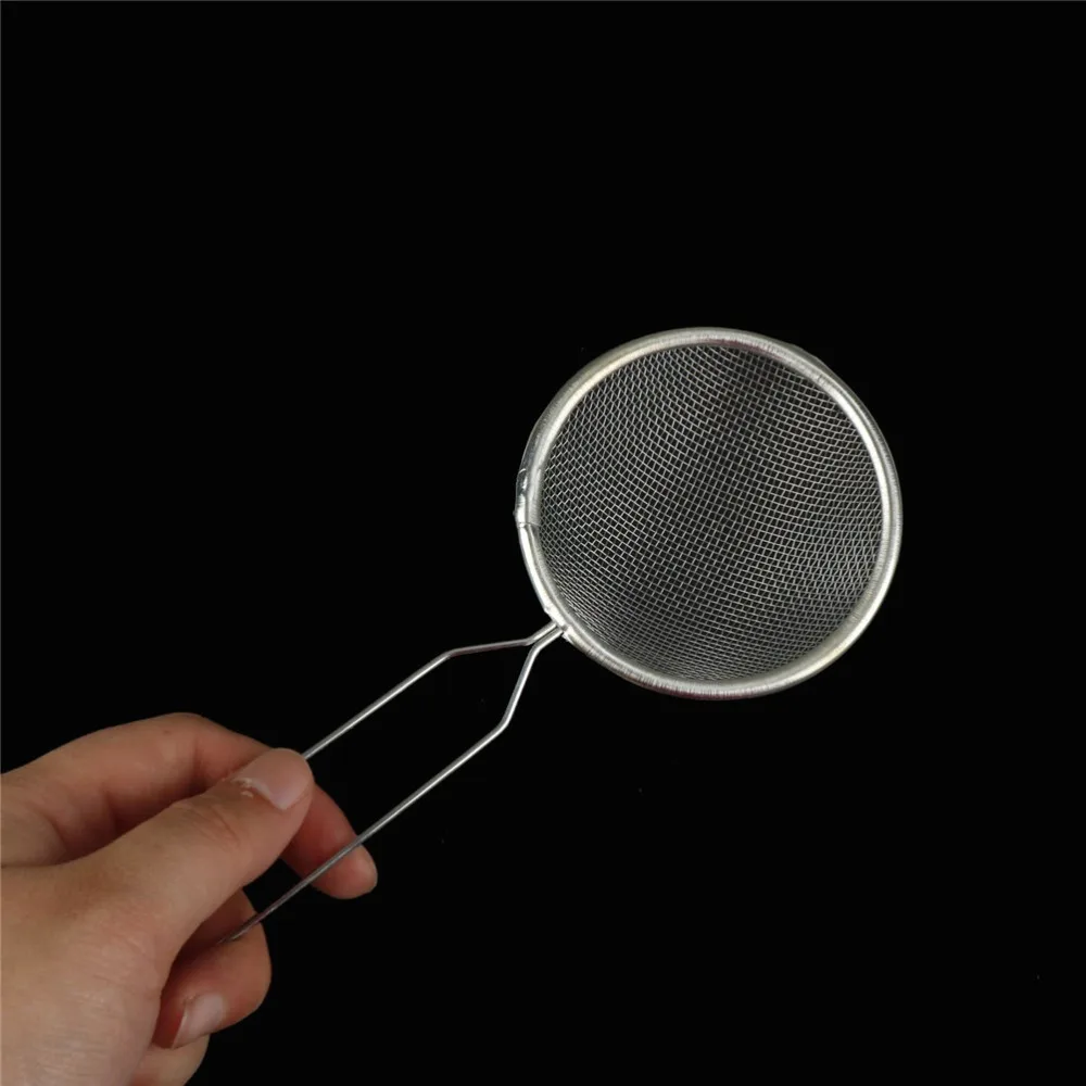 

1pcs Stainless Steel Snack Fryer Strainer Tongs Colander Filter Oil Spoon Fine Mesh Sieve Vegetable Strainer 19.5*8cm,26*7.5cm