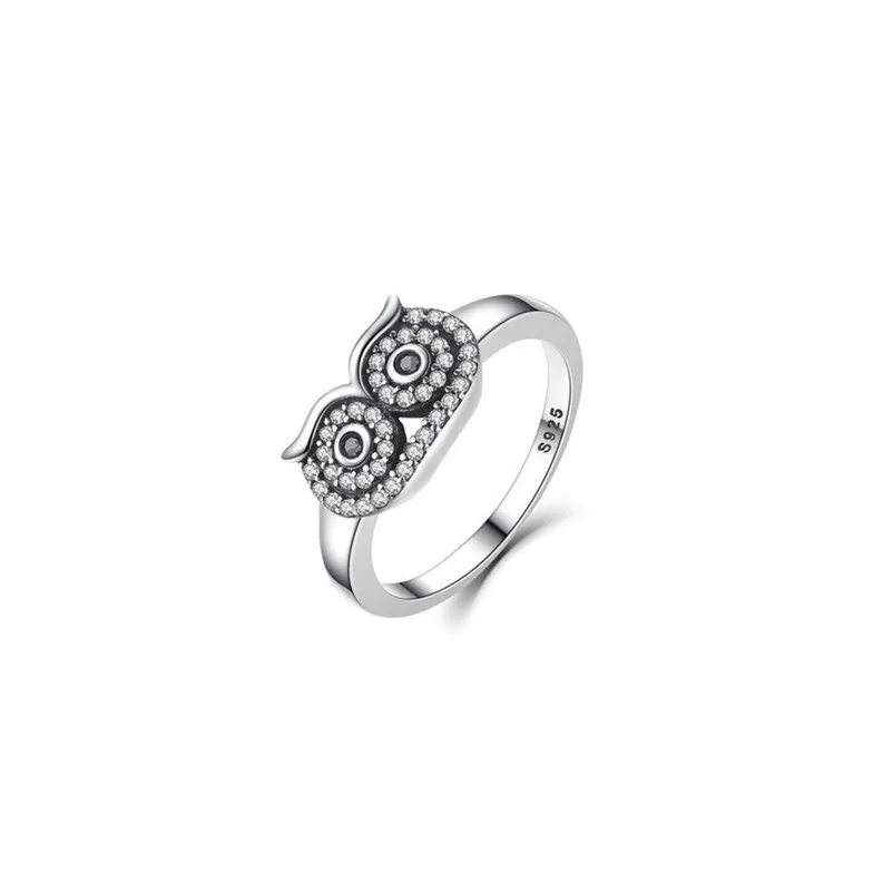 2018 Hot New Arrival Fashion Cute Creative Owl Ring Retro Ring Wedding Party Women Jewelry Rings for women Ring Set J19#N (2)