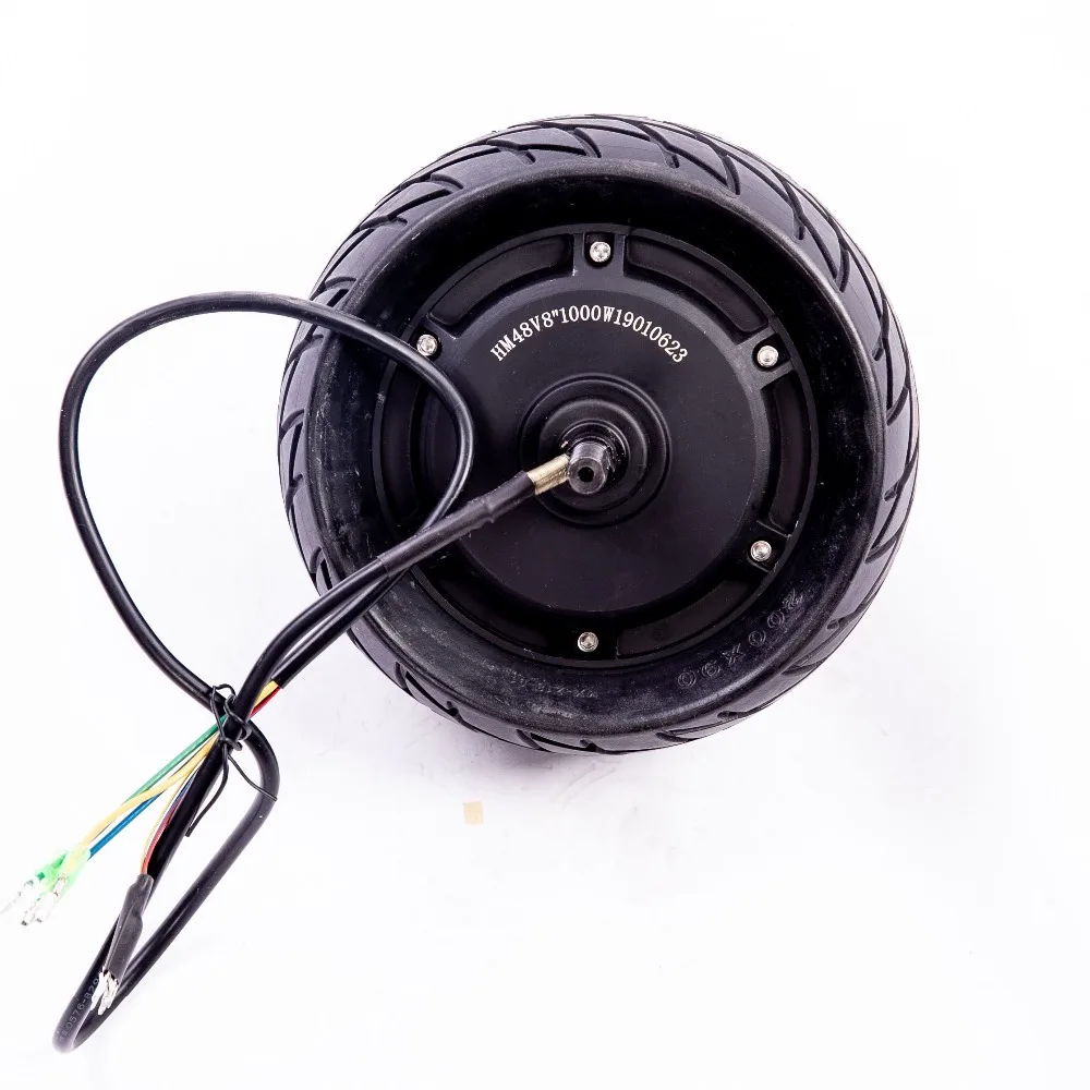 Excellent 8" Mini Fat 200*90 Hub Motor 48v 1000w Bumper Car Motor Indoor Cart Engine Robert Engine E Bike Motor Electric Scooter Motor 3