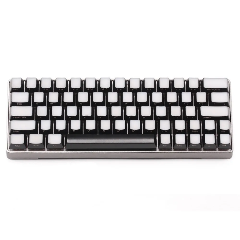 Передняя/боковая печатная Просвечивающая подсветка Keycap для GK64 механическая клавиатура