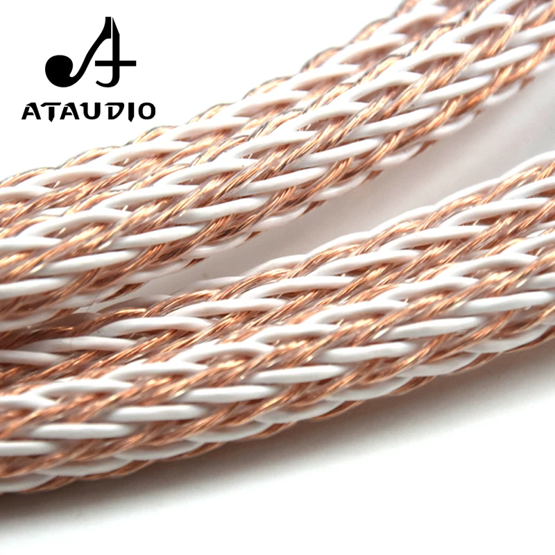 ATAUDIO 12TC Hifi акустический кабель с 2 разъемами типа банан на 4 разъема Hi end OCC провод
