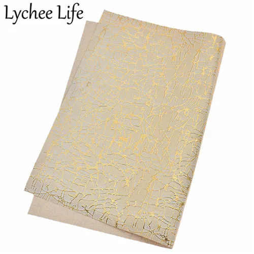 Lychee Life полосатая сетка с принтом кожаная ткань A4 красочные 21x29 см ПВХ ткань DIY ручной работы швейная одежда аксессуары поставки - Цвет: 1