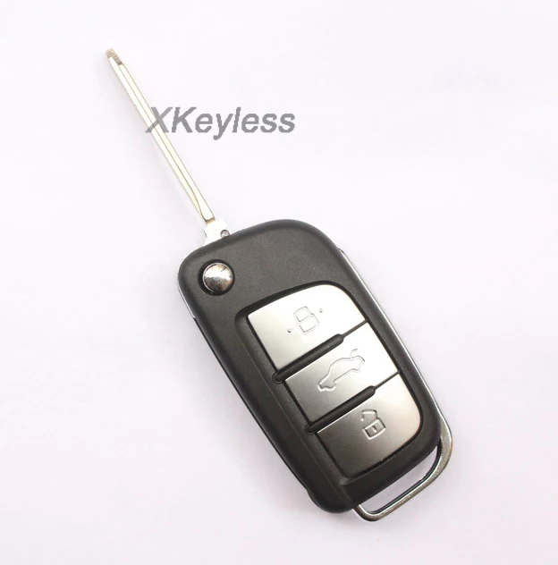 

for JAC Refine T5 T6 S3 S5 fob flip remote key control transmitter 433mhz with ID46 chip