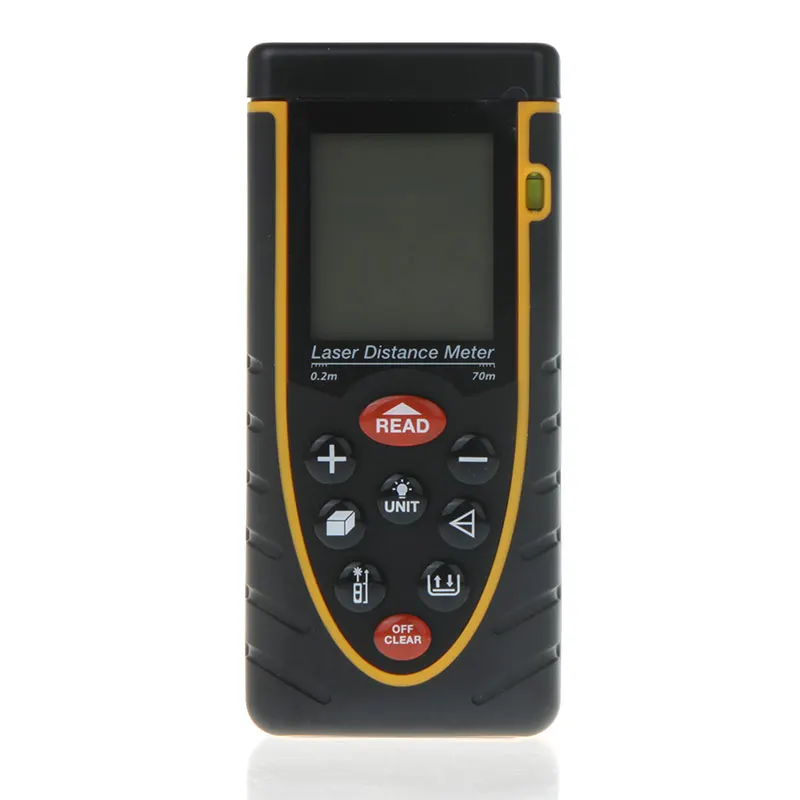 

70m/230ft professional laser rangefinder construction tools Laser Distance Meter Range Finder laser tape measure + Bubble Level