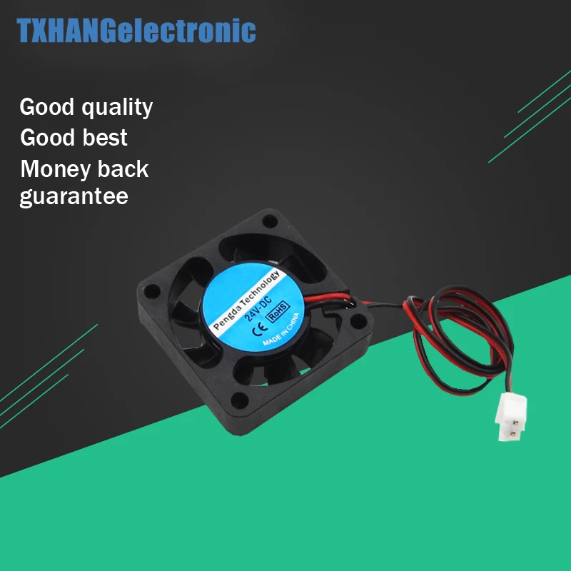 

High Qualirty 24V 2 Pin 40mm Computer Cooler Small Cooling Fan PC Black F Heat sink Black