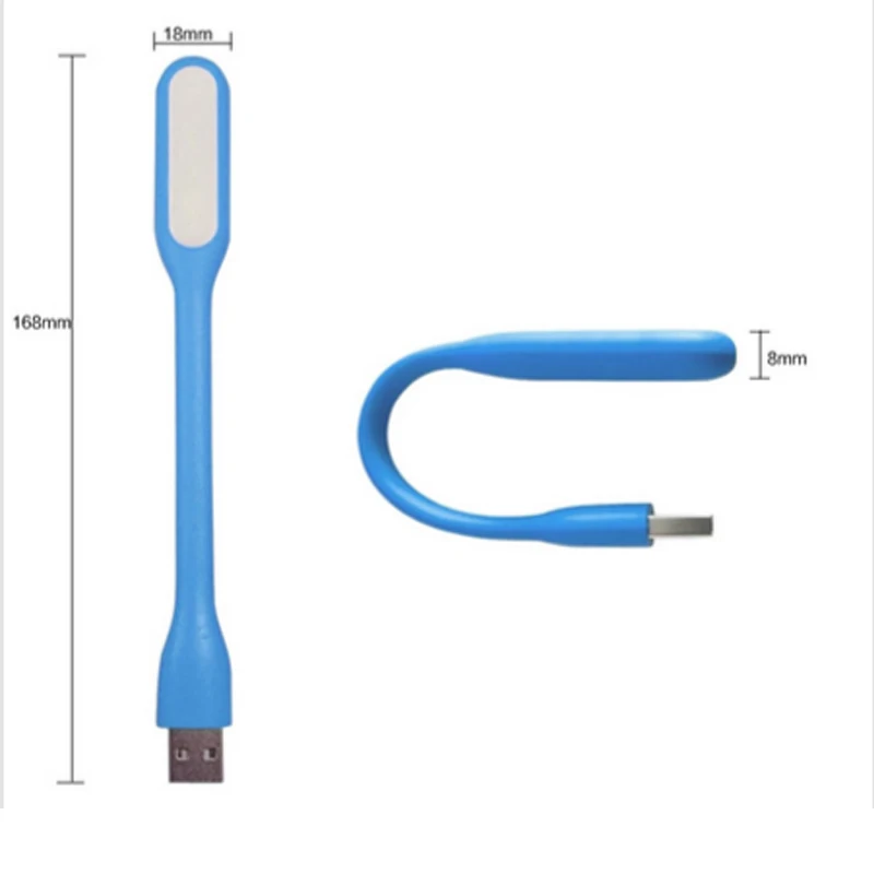 Регулируемый гибкий светодиодный мини светильник USB для ноутбука ночник кемпинг