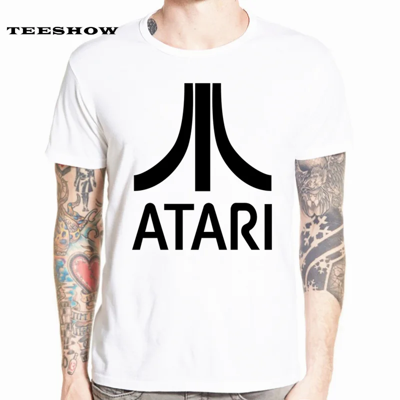 

Atari Printed Short Sleeve T-shirt Arcade Enthusiasts Atari Games Oversized T Shirt Men Spring Summer Tees HCP4555