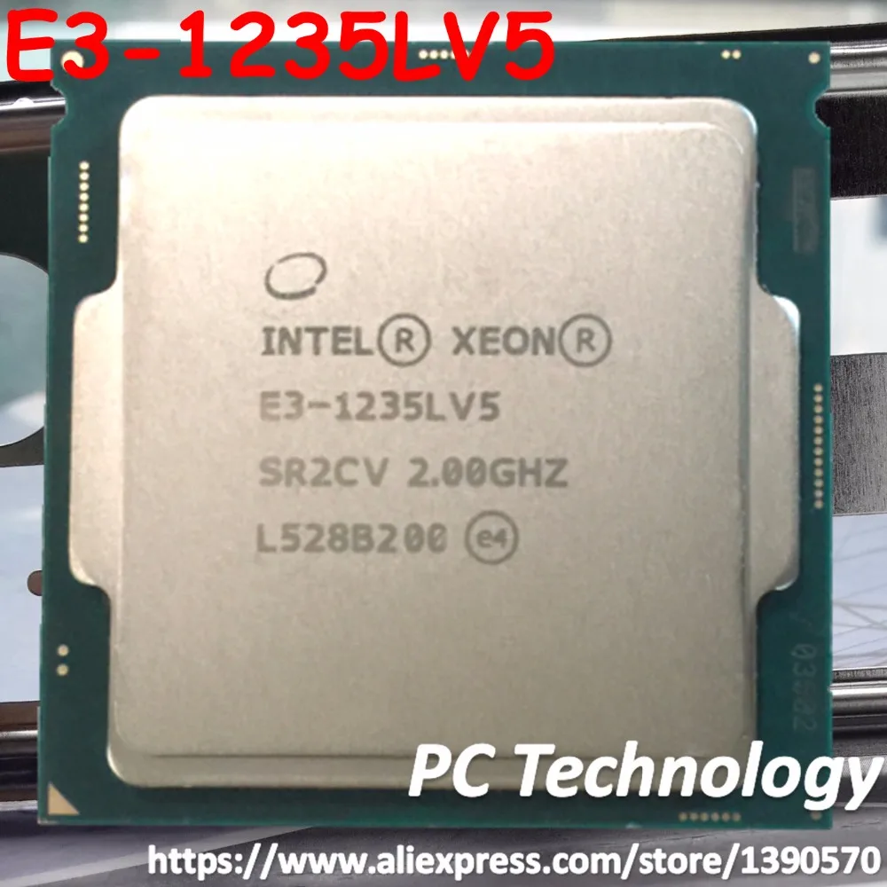 E3-1235LV5 Intel Xeon SR2CV E3 1235L V5 Процессор 2,0 ГГц Quad-Core 8 Мб 25W E3-1235L V5 LGA1151 E3 1235LV5