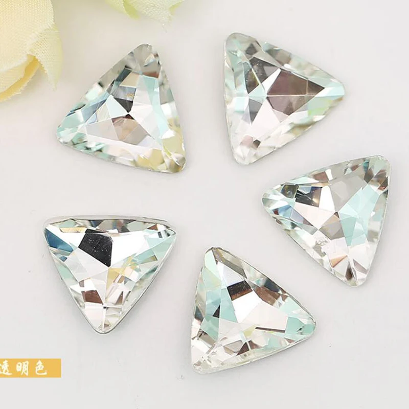 200Pcs 8mm Glass Rhinestones Loose Crystal Stone Strass Diamond Metal