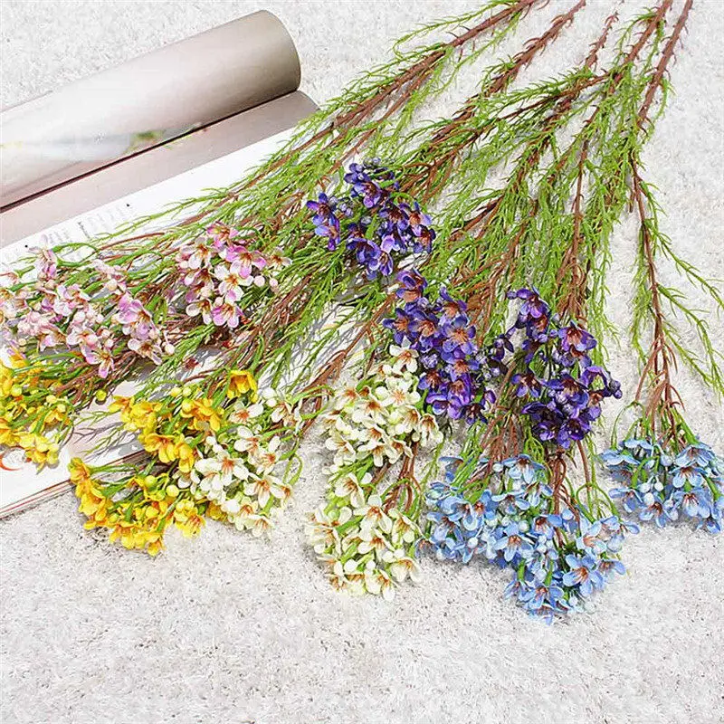 

Artificial Plum Flower Branch Real Touch Fake Flowers Simulation Plant for Party DIY Wedding Decoration Home Garden Decor Floral