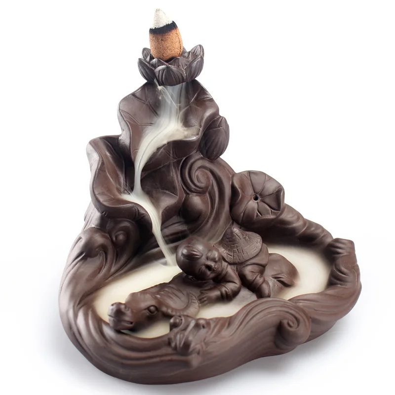 Home Decoration Incense Burners Tea Ceramic Vaporizer Creative Mountain Stream Type Smoke