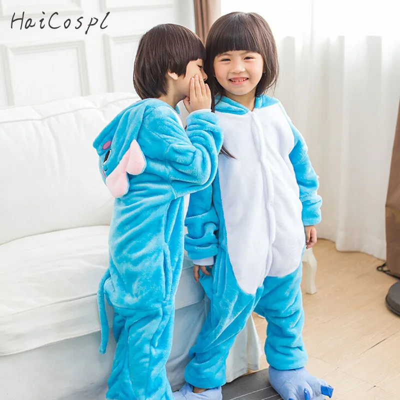 

Elephant Pajama Kids Animal Cosplay Costume Children Onesie Kigurumi Flannel Winter Warm Homewear Party Cartoon Lovely Fancy