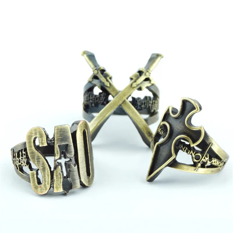 

Anime Sword Art Online Sao Ring Bronze Meatl Hollow Costume Accessory Cosplay Collection For Send Friends Rings Gift Cool