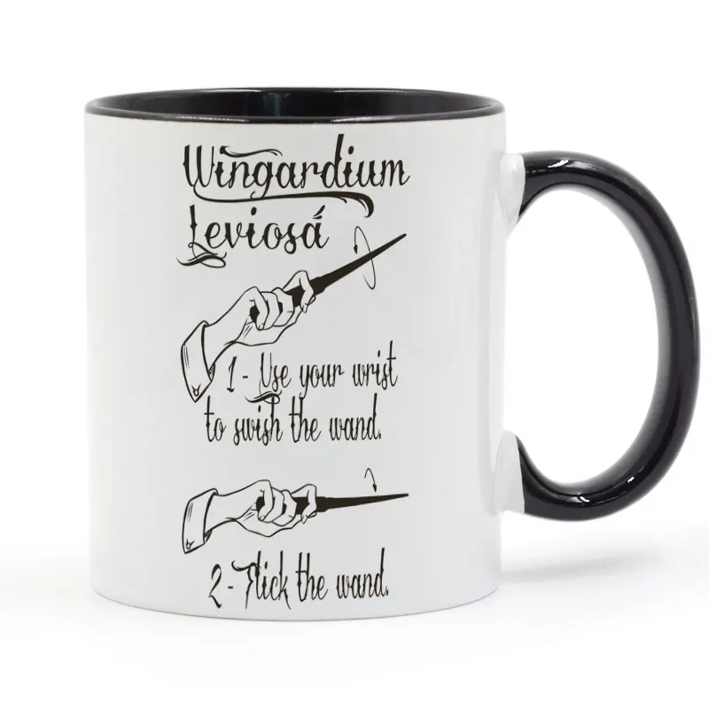 

Wingardium Leviosa Mug Coffee Milk Ceramic Cup Creative DIY Gifts Home Decor Mugs 11oz T1344