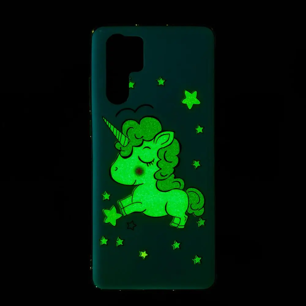 

Luminous Case for coque Huawei P30 Pro Mate 20 Pro Lite Case Silicone Cover for Huawei Y6 Y7 2019 Silicon Case Funda Hoesjes