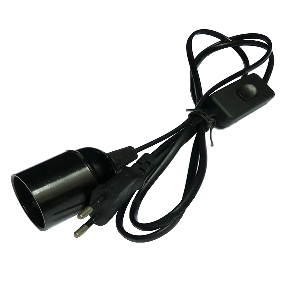 По стандартам ЕС/США штекер 1,5 м Мощность Шнур кабель E27 круглые светодиодные лампы с переключателем провода для подвесной светодиодный лампы E27 Подвесная лампа Подвеска Разъем Держатель