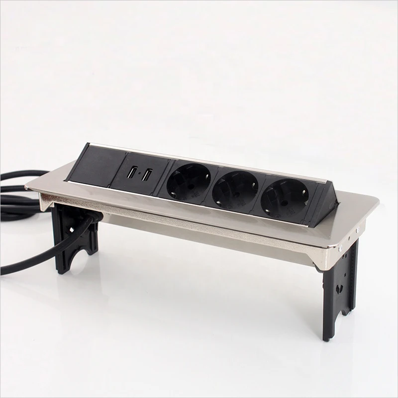 elegant-stainless-steel-horizonal-pop-up-desk