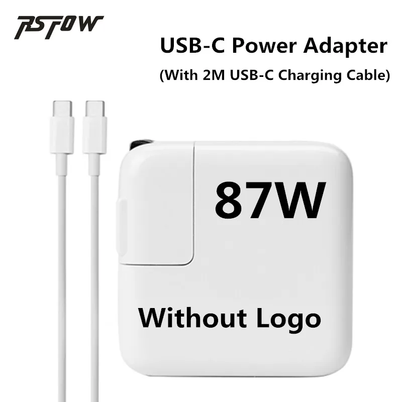 

RsFow 87W USB-C Power Adapter Type-C Charger With 2M USB-C Charging Cable For Latest Macbook pro 15inch A1706 A1707 A1708 A1719
