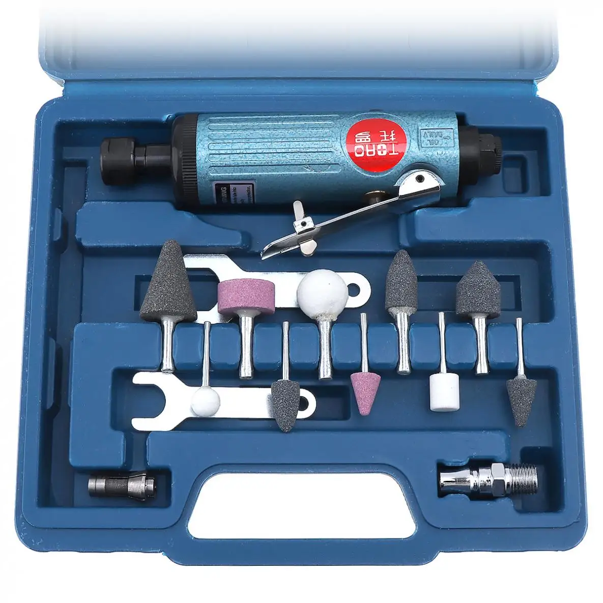 

TORO 1/4 Inch Large Pneumatic Grinding Machine Mold Air Compressor Die Grinder Tool with 14pcs Rotary Tool Kit