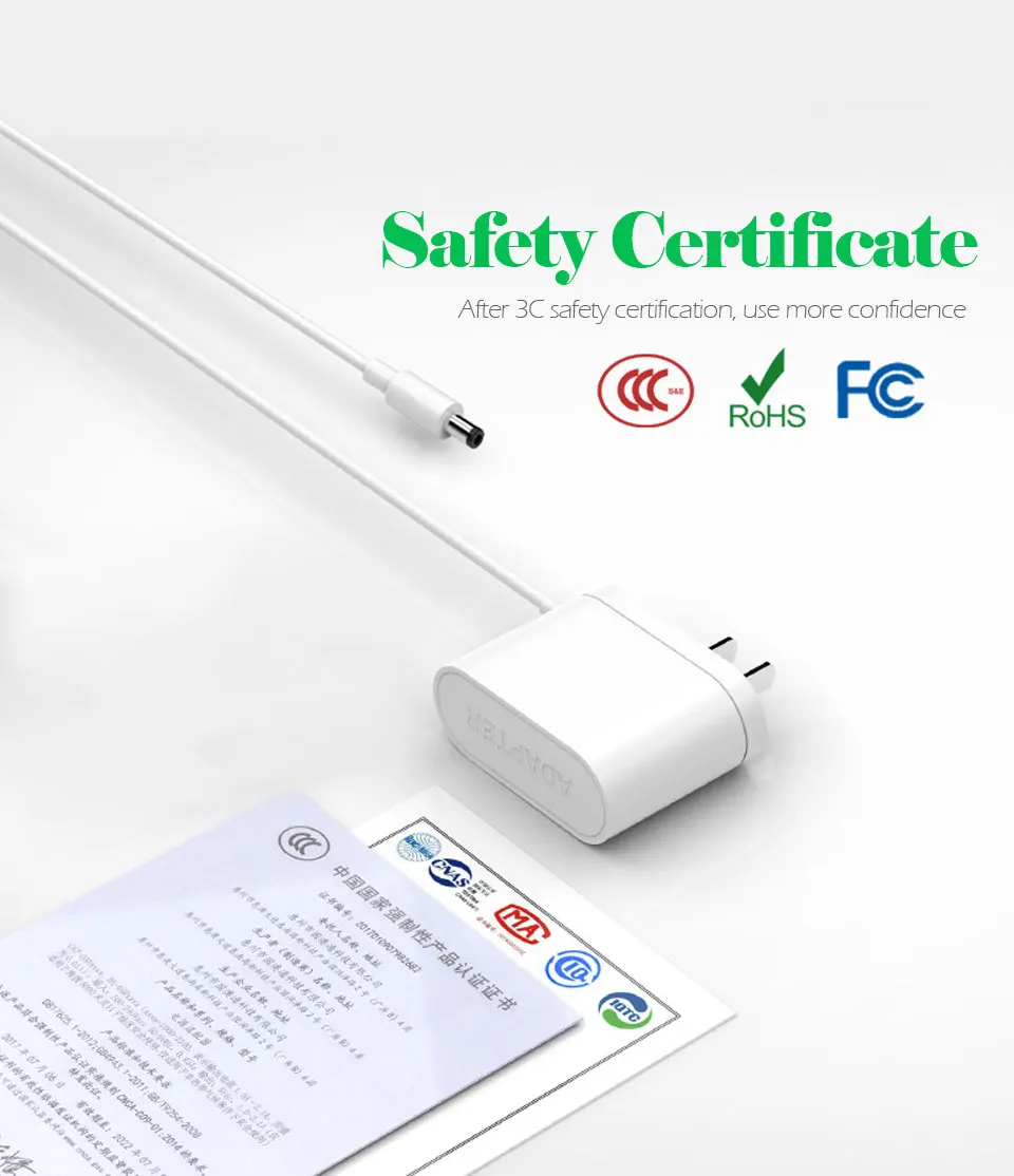 12V 1A DC Power Adapters Supply Charger adapter US Plug 5.5mm x 2.5mm For Suction layerer router CD Player TV Set-top Boxes (2)