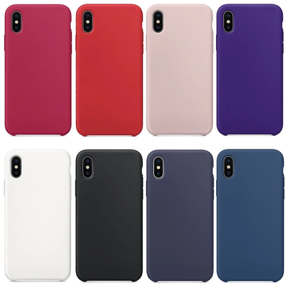 

For iPhone XS Max XR X 7 8 Plus Cover Shockpoof Genuine Quality Silicone Case