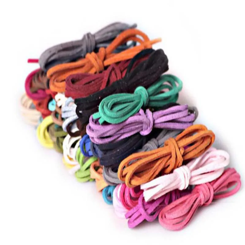 New 3mm /roll Mixed Color Faux Suede Cord DIY Lace Leather for Cloth Shoes Jewelry Making Finding Accessories Jewelry Findings