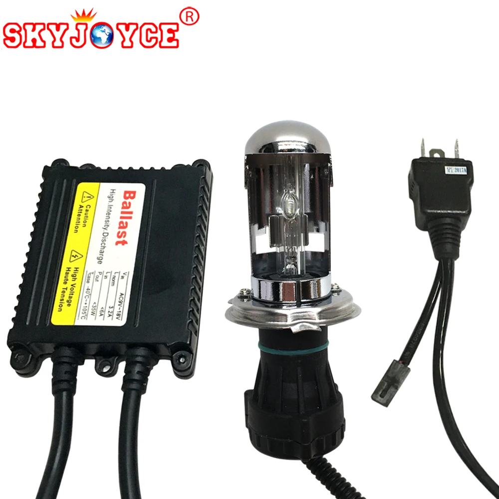 Ксеноновая лампа SKYJOYCE H4 12 в пост. Тока 35 Вт 4300K 6000K 8000K 5000K желтый 3000K hid комплект