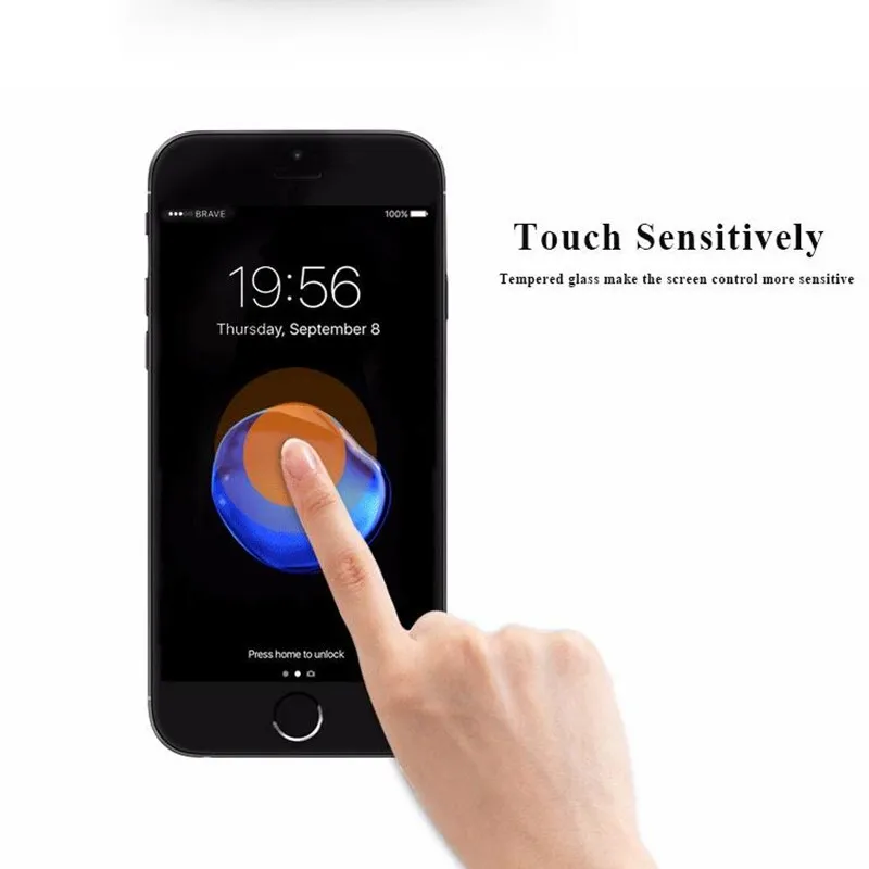 Full Coverage Cover Tempered Glass For iPhone 6 plus Automatic adsorption